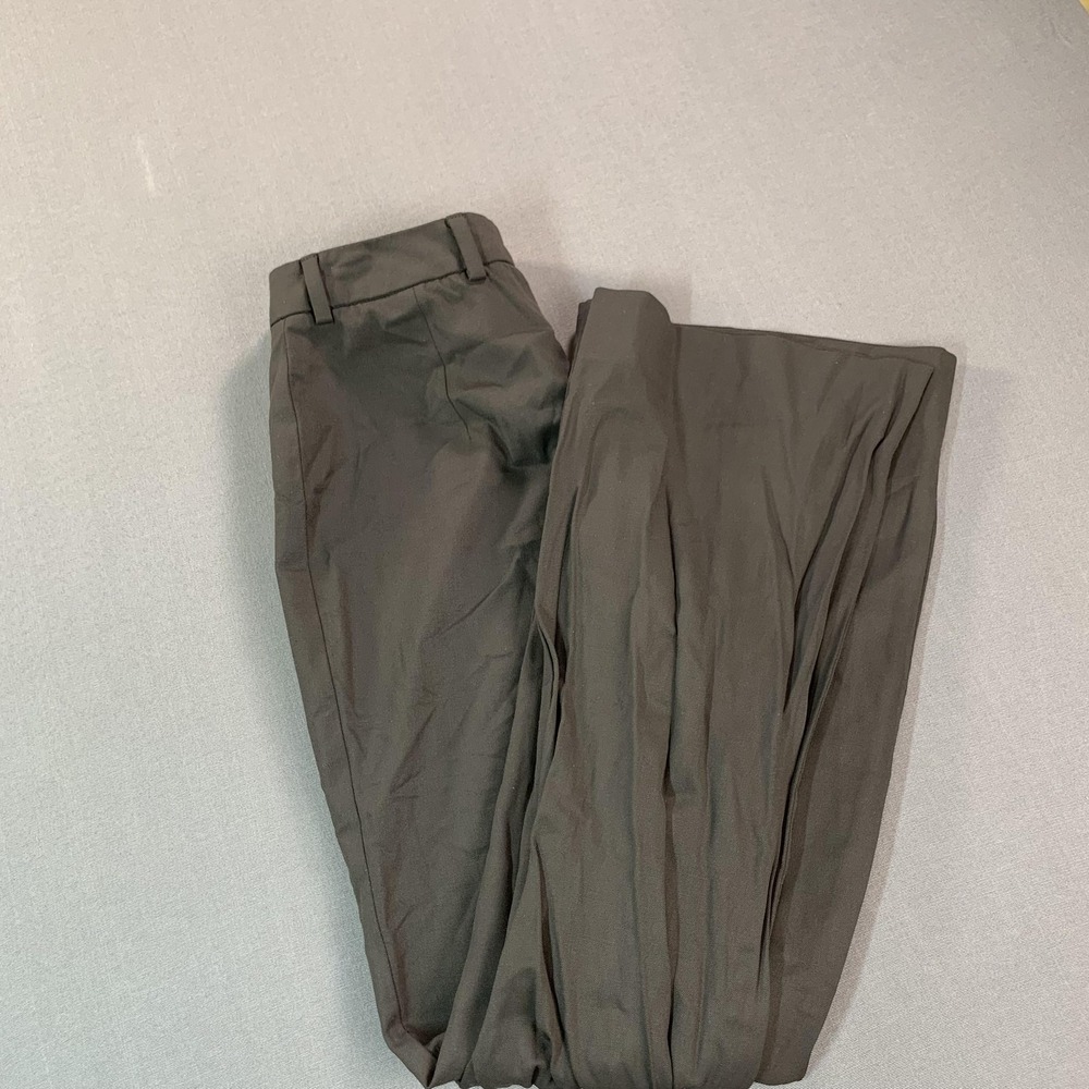 Bernard Zins Pants Womens 6‎ Brown Wool Twill Straight Leg Dress Made France